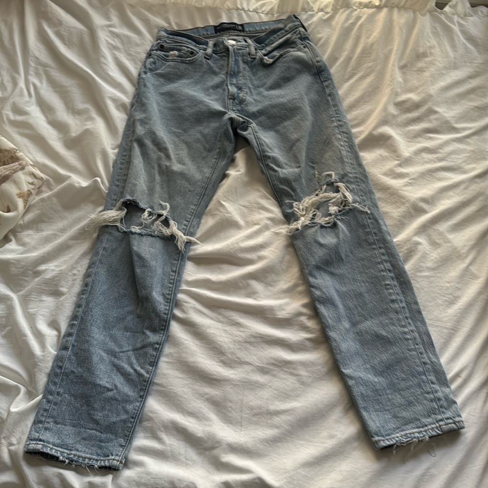 Abercrombie and fitch vintage stretch 90s slim light wash jeans